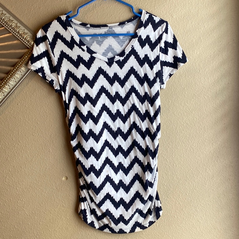 Navy/white chevron